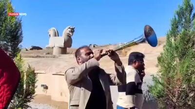 ببینید| آیین جشن چله در مجموعه جهانی تخت جمشید