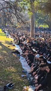  اقامه نماز مسلمانان استرالیا در محکومیت حمله ترویستی