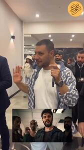 واکنش جالب جواد عزتی با بادیگاردهای جشن حافظ