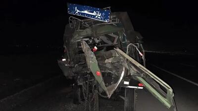 تصادف تریلی و خاور در اتوبان قم - گرمسار با ۴ مصدوم