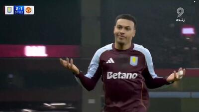 گل دوم استون ویلا به منچستر یونایتد (دبل مورگان راجرز)