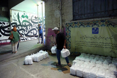 بانک غذا در شب یلدا