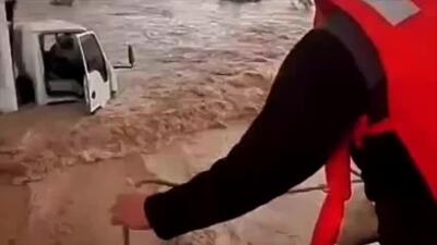  حادثه تلخ برای یک راننده در کرمان | ببینید