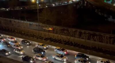  وضعیت ترافیک شب یلدا در اتوبان چمران تهران را ببینید