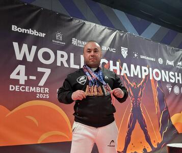  کسب یک نقره و سه برنز جهانی توسط امیرشکرگزار در رقابت‌های جهانی پاورلیفتینگ و پرس سینه