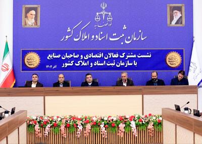 کارگروه حمایت از فعالان اقتصادی در سازمان ثبت اسناد تشکیل می‌شود