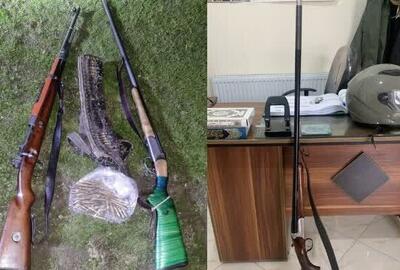  بازداشت متخلفان زیست محیطی و کشف و ضبط ۶ قبضه اسلحه در لرستان