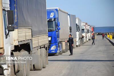خروج کامیون‌های حامل کالاهای صادراتی از مرز آستارا ۴۰ درصد بیشتر شد