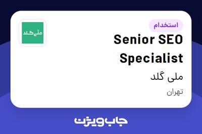  استخدام Senior SEO Specialist در ملی گلد