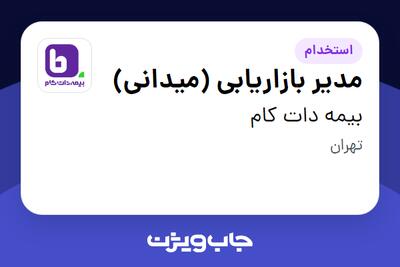  استخدام مدیر بازاریابی (میدانی) در بیمه دات کام