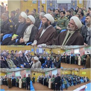  برگزاری همایش نماز نیروهای نظامی وا نتظامی شهرستانهای لردگان ،خانمیرزا و فلارد