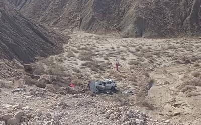  واژگونی خودرو در محور جاشک به دیّر یک مصدوم داشت