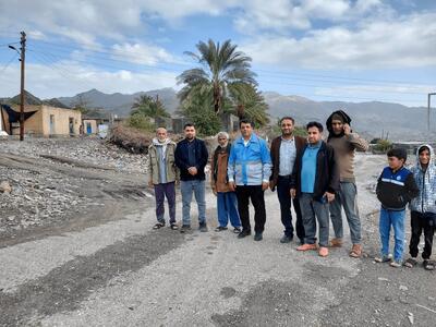  آخرین وضعیت منطقه سیل زده چهارده روستای میناب