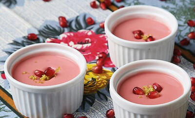  طرز تهیه کاستارد انار؛ دسر ساده و خوشمزه یلدایی