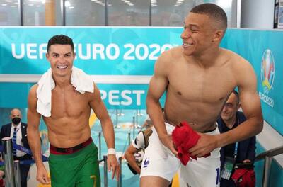 واکنش کریستیانو رونالدو به رسیدن کیلیان امباپه به رکوردش در رئال مادرید / عکس - پارس فوتبال