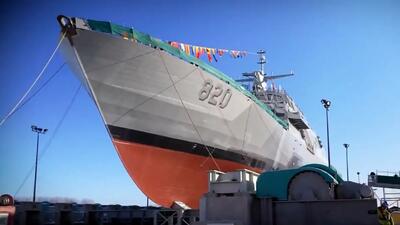  فیلم / عربستان رزم ناو اعلی حضرت ملک سعود را به آب انداخت