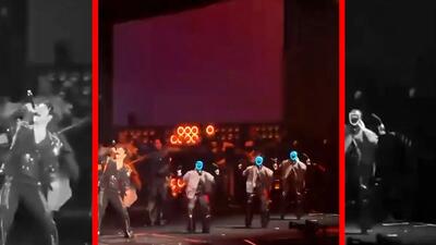  فیلم رقص ربات ها در کنسرت وانگ لیهوم