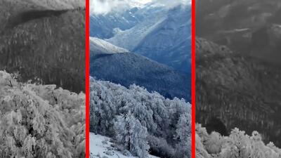  فیلم مناظر زمستانی و برفی مازندران