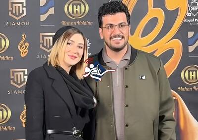 بوسه احساسی امیرحسین قیاسی بر پیشانی همسرش در جشن حافظ + فیلم - سلام نو