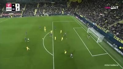 گل دوم بارسلونا به ویارئال+ ویدئو