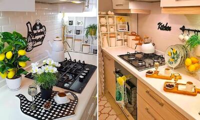  چیدمان و دیزاین روی کابینت با المان های ترند 1404؛ تمیزی و لوکس بودن علی الخصوص جهاز