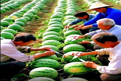  کشاوری نوین؛ هندونه ها رو با سرنگ و دارو دوپینگ میکنن باد کنن گرون تر بفروشن