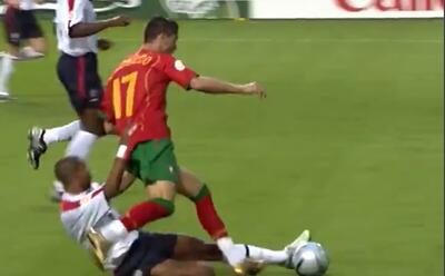 عملکرد درخشان اشلی کول مقابل کریستیانو رونالدو در یورو 2004