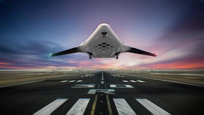  ساخت بزرگ‌ترین هواپیمای مسافربری بال یک‌پارچه جهان + ویدیو