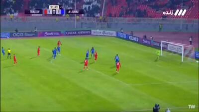 سوپر گل تراکتور به الدحیل توسط حسین زاده