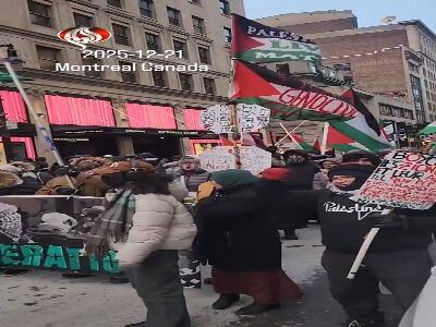  تظاهرات مردم کانادا در حمایت از فلسطین