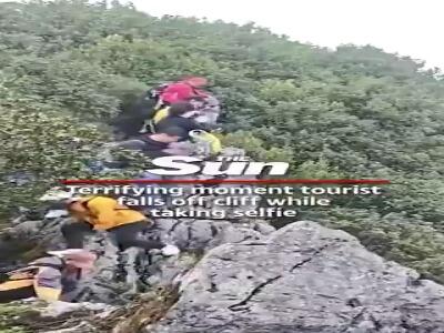 سقوط گردشگر چینی از صخره ۴۰ متری به خاطر یک سلفی!