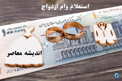  متقاضیان وام ازدواج حتما بخوانند | اندیشه قرن