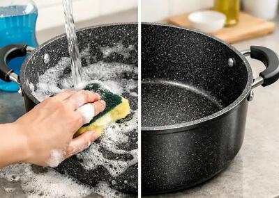  چگونه قابلمه گرانیتی را مثل روز اول تمیز کنیم؟