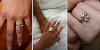 درخشش الماس‌های مدرن و کلاسیک بر روی حلقه سلبریتی‌ها در سال ۲۰۲۵ - چی بپوشم