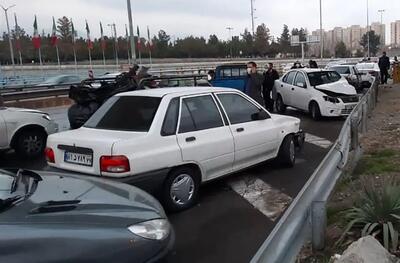 تصادف زنجیره‌ای مرگبار در شهر جدید سهند/ ۲ نفر کشته و ۴ تن مصدوم شدند