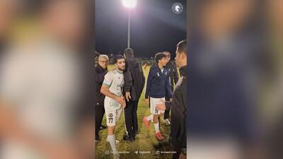 لحظاتی بعد از پیروزی پیکان در جام حذفی و صعود به مرحله بعد از زاویه دوربین این باشگاه