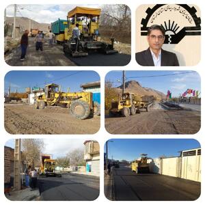  پایان بهسازی و آسفالت معابر شهر بیرانشهر در لرستان