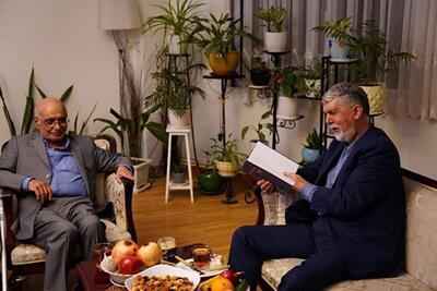  دیدار سید عباس صالحی با هوشنگ مرادی‌کرمانی