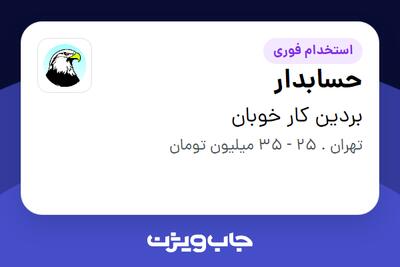  استخدام حسابدار - خانم در بردین کار خوبان