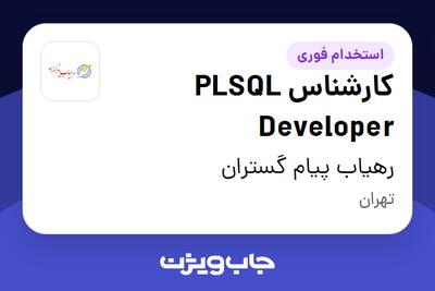  استخدام کارشناس PLSQL Developer در رهیاب پیام گستران