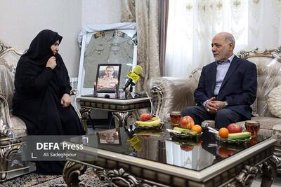 دیدار سرلشکر عبداللهی با خانواده شهید «قرای‌لو»+ فیلم