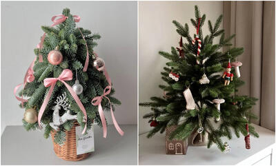  ایده‌های ساده و جذاب برای تزیین درخت کریسمس کوچک