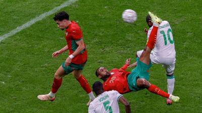 گل قیچی برگردان دیدنی ایوب الکعبی مقابل کومور (مراکش 2-0 کومور) - پارس فوتبال