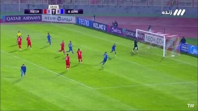 ویدیو: گل اول الدحیل به تراکتور توسط بنجامین بوریگاد - پارس فوتبال