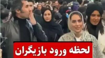  فیلمی جالب از لحظه ورود  بازیگران زن و مرد به مراسم جشن حافظ با استایلهای خاص و متفاوت؛ بهنوش طباطبایی، قیاسی، عطاران، الیکا عبدالرزاقی و...+فیلم
