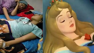  فیلم/ دختر 17 ساله ای که واقعا زیبای خفته است / 13 روز خوابیده بود تا اینکه...