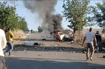 حمله پهپادی رژیم صهیونیستی به اطراف صیدا در جنوب لبنان (یکم دی ماه ۱۴۰۴)