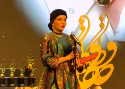  آواز هنرمندانه؛ تندیس گرفتن بهنوش طباطبایی که خدای افاده هستش نگاه همرو خیره کرد