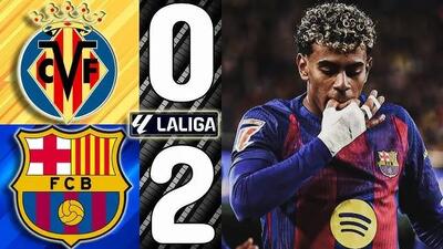 خلاصه بازی ویارئال 0 - بارسلونا 2