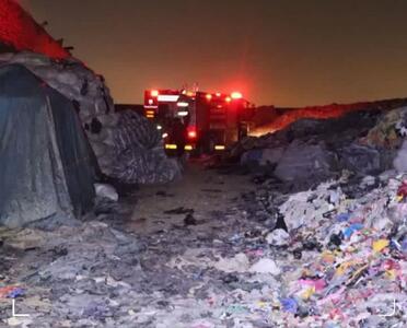  حریق کارگاه نمدسازی در حبیب‌آباد مهار شد